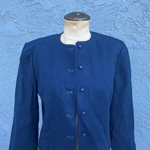 1980s Pendleton Blazer Jacket Womens 6 Small Blue Preppy Classiccore